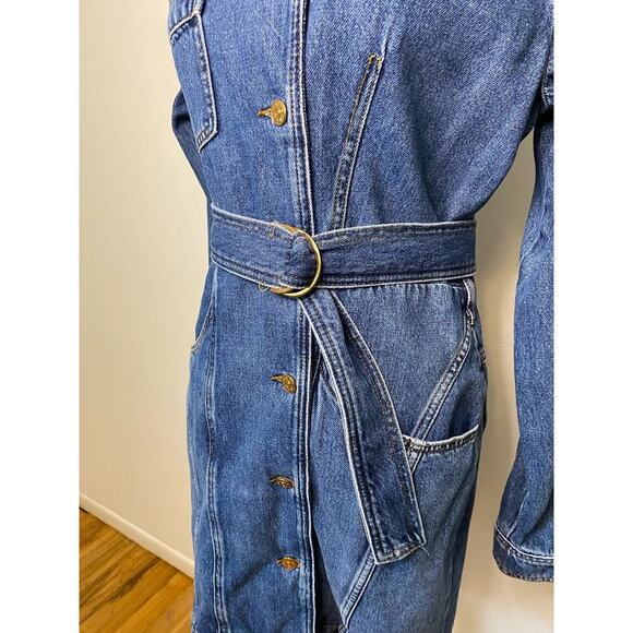 Claudie Pierlot Roulie Belted Denim Dress - Picture 5 of 8